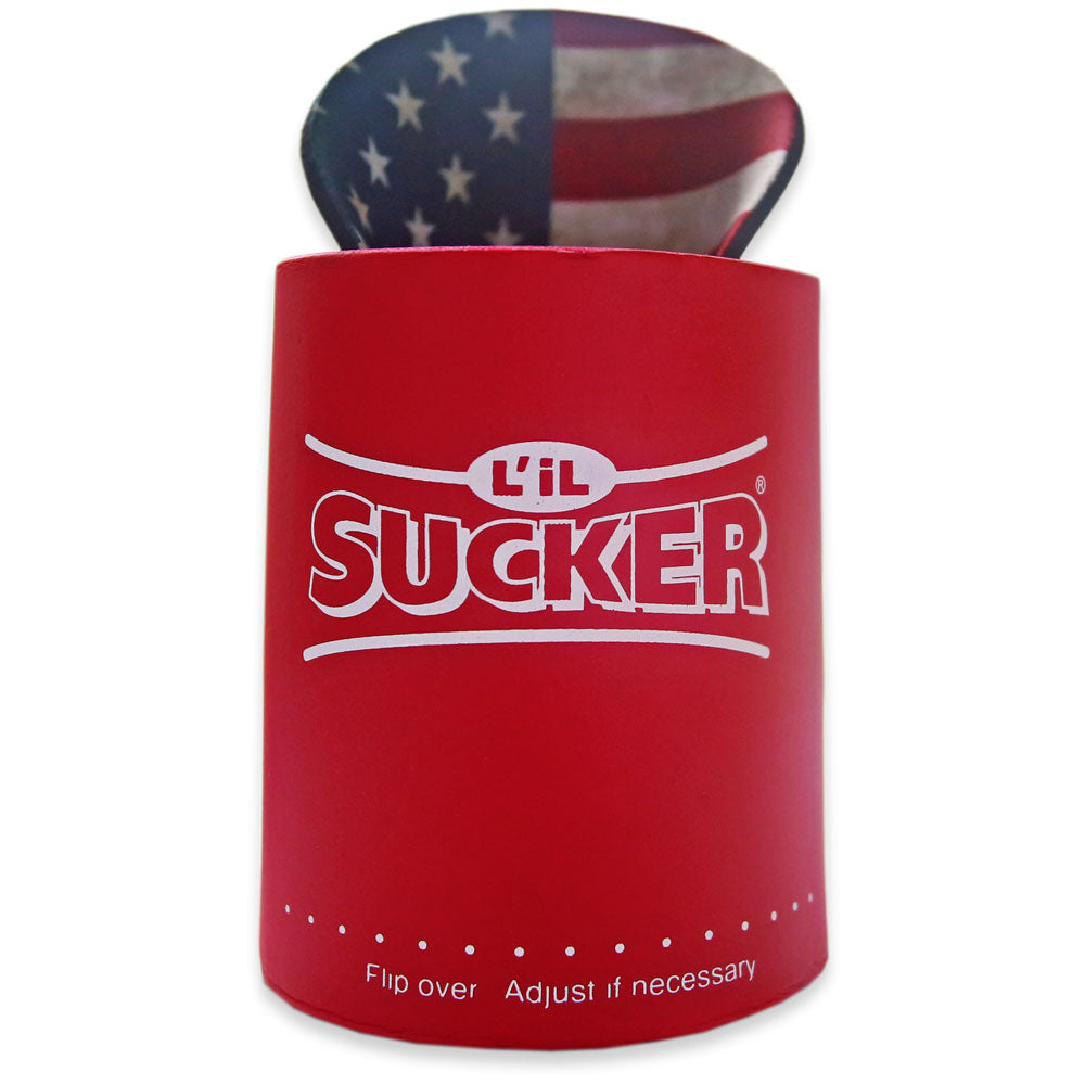 Lil Sucker Insulator Stars & Red Drink Holder